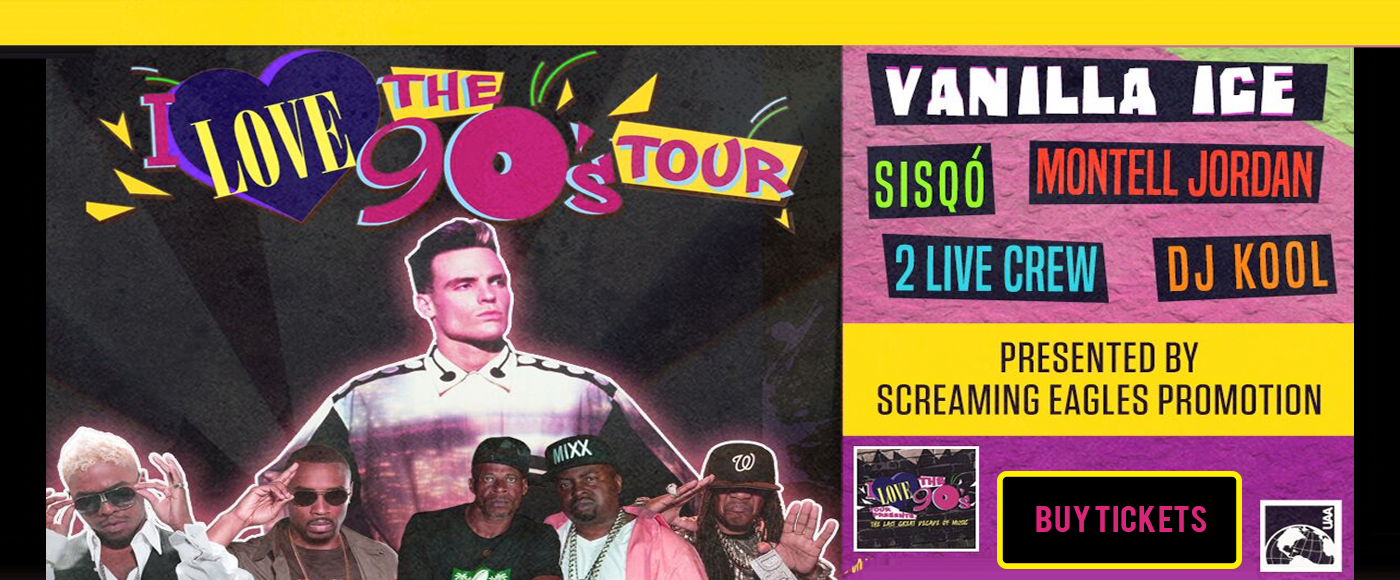 I Love The 90s: Vanilla Ice, Montell Jordan, Biz Markie & Rob Base at PNE Amphitheatre