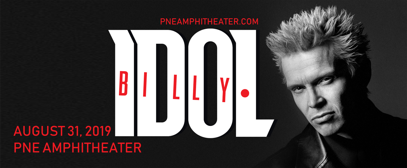 Billy Idol at PNE Amphitheatre tickets Billy Idol at PNE Amphitheatre