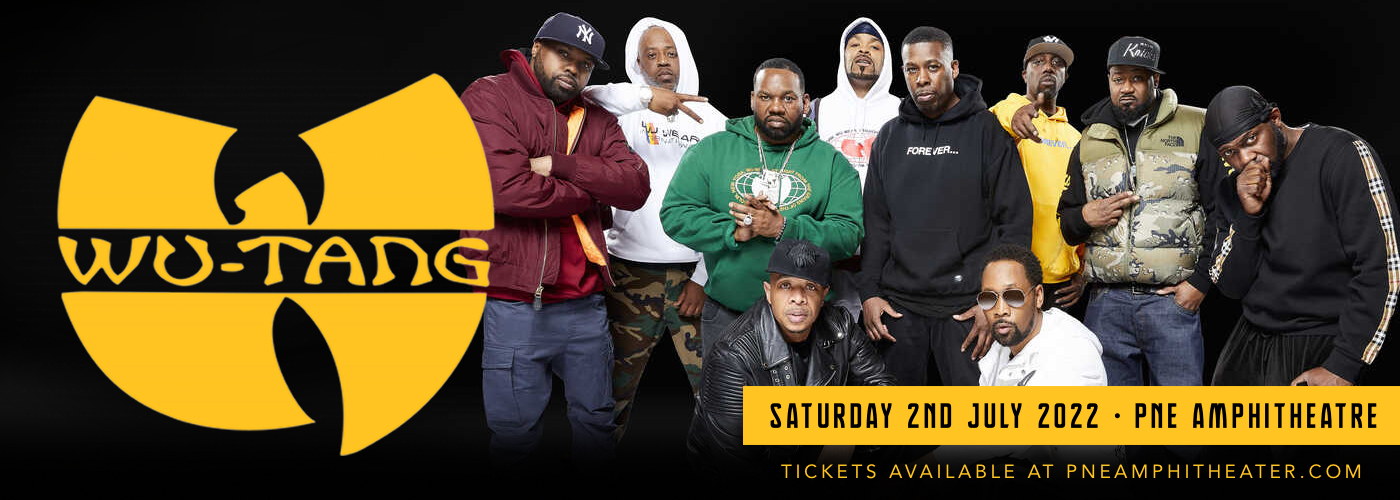 Wu-Tang Clan at PNE Amphitheatre tickets Wu-Tang Clan at PNE Amphitheatre