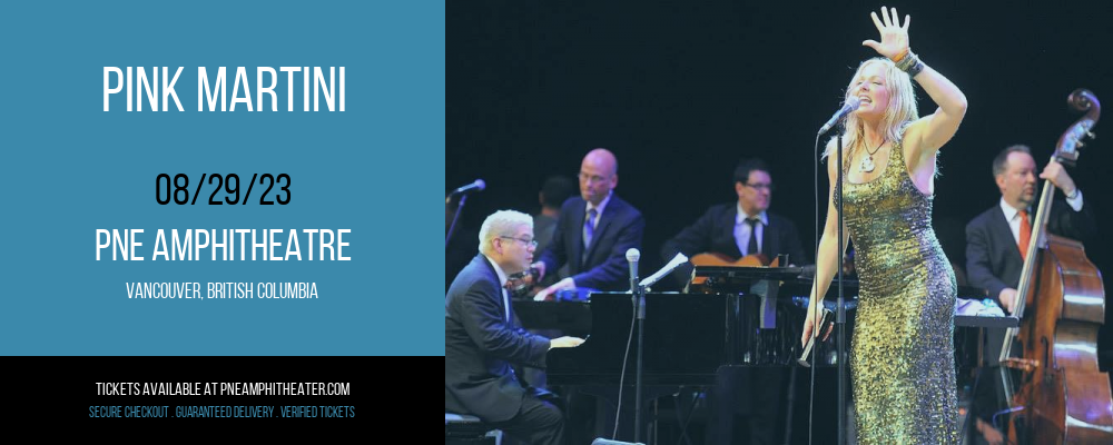 Pink Martini at PNE Amphitheatre tickets Pink Martini at PNE Amphitheatre